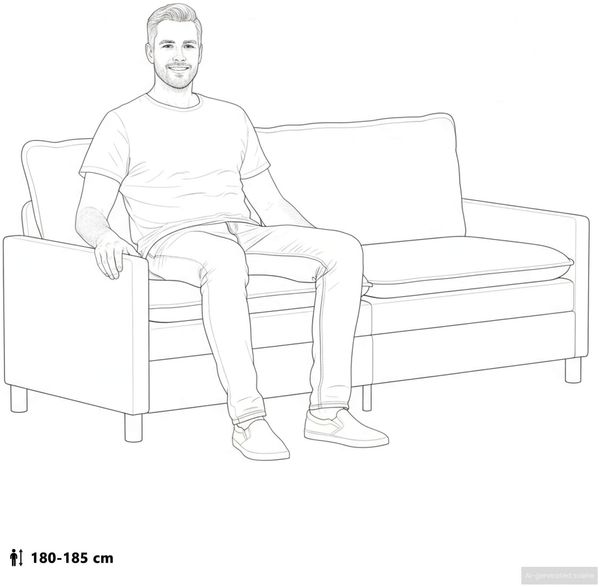 vidaXL Sofa Dunkelgrau 196 x 81 x 87,5 cm Samt 42028882 Bild 10