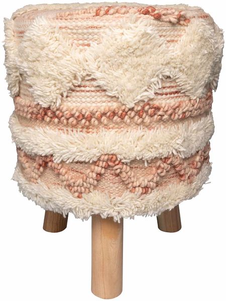 Hocker Bohist 225 Rosa / Creme
