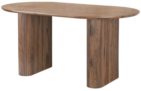 OTTO home Esstisch Bostonia, ovaler Esstisch, Beine mit Rillenstruktur, pflegeleicht, Höhe 76 cm Bild 4