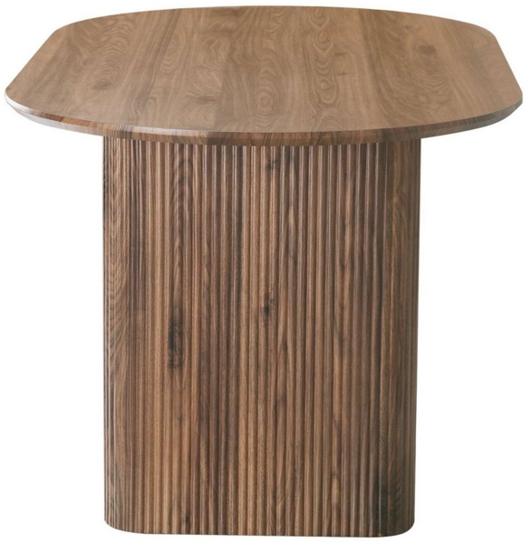 OTTO home Esstisch Bostonia, ovaler Esstisch, Beine mit Rillenstruktur, pflegeleicht, Höhe 76 cm Bild 3