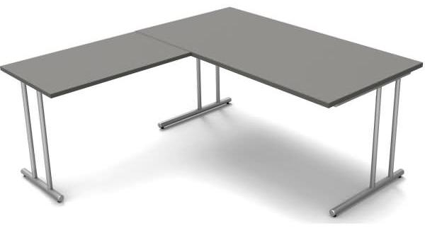 Kerkmann Schreibtisch start up BxT 160x180cm grafit