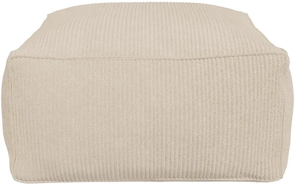 Vente-unique - Hocker - Cord - Beige - NOUMARA