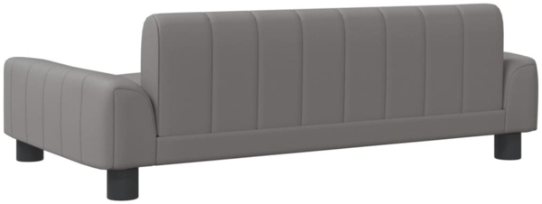 vidaXL Kindersofa Grau 90x53x30 cm Kunstleder 3196266 Bild 4