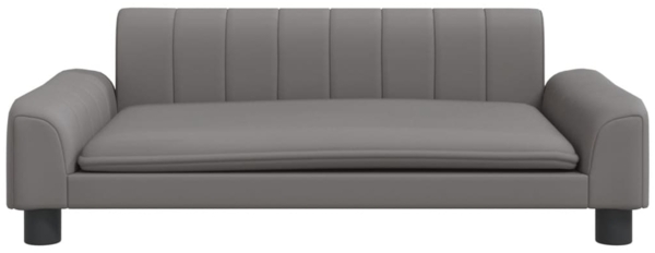 vidaXL Kindersofa Grau 90x53x30 cm Kunstleder 3196266 Bild 2