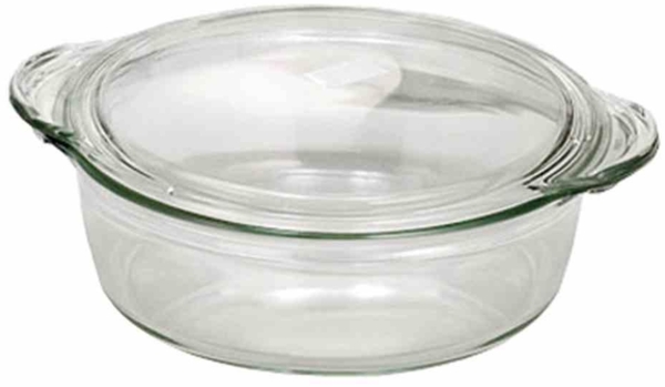 SIMAX Glas Auflaufform mit Deckel ø 24,9 cm