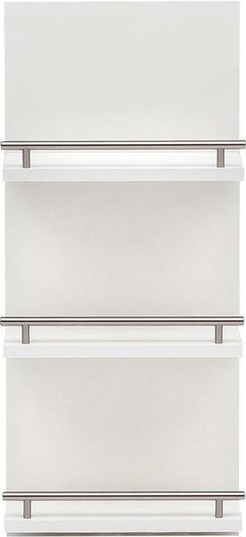 Lomadox Wandregal NOCI-80, Badezimmer Regal Wandregal weiß 3 Regalböden 30,3x70,2x17,45 cm