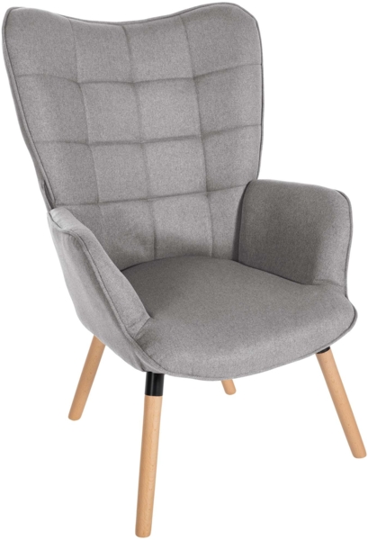 CLP Sessel Garding Stoff-Bezug,grau