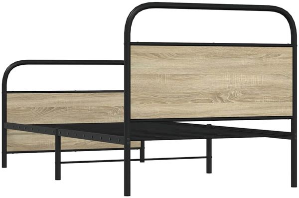 vidaXL Bettgestell ohne Matratze 90x190 cm Sonoma-Eiche Holzwerkstoff 4100268 Bild 7