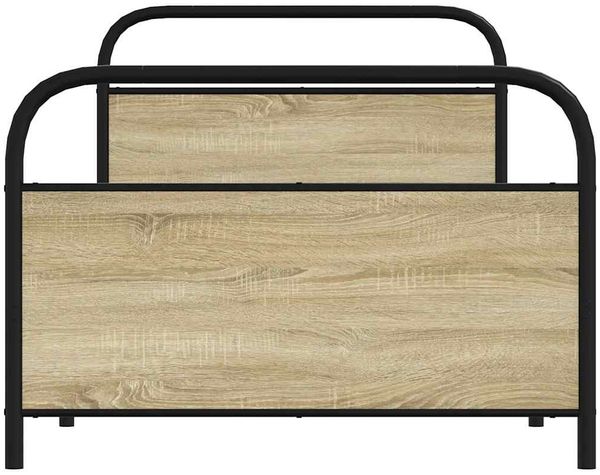 vidaXL Bettgestell ohne Matratze 90x190 cm Sonoma-Eiche Holzwerkstoff 4100268 Bild 4