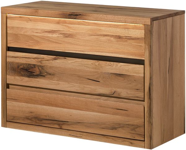 Kommode Wild-/Zerreiche 105x45x75 natur geölt MONTREUX LUX #133