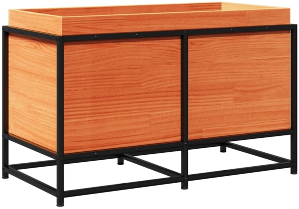 vidaXL Pflanzkübel Wachsbraun 80x40x50 cm Massivholz Kiefer 847030