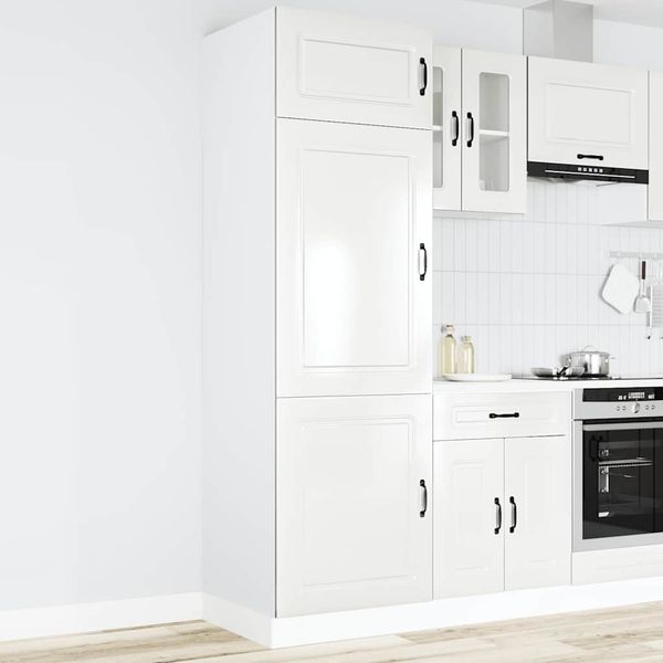 vidaXL Küchenschrank Kalmar Hochglanz-Weiß Holzwerkstoff 853629