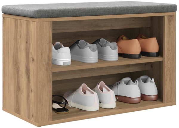 vidaXL Schuhregal Artisan-Eiche 75 x 35 x 45 cm Holzwerkstoff 881016 Bild 2