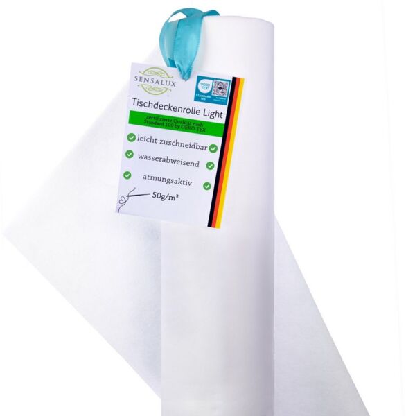 Sensalux Tischdecke Sensalux light Tischdeckenrolle 1,10m x 25m