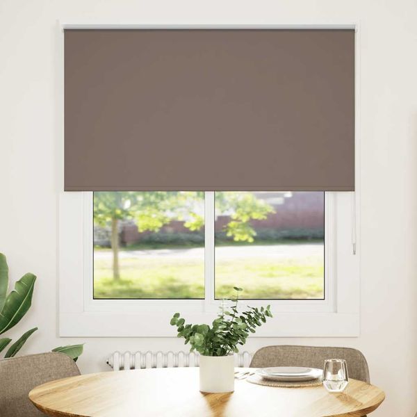 vidaXL Verdunkelungsrollo Kaffeebraun 125x175 cm Stoffbreite 121,6 cm 4011029