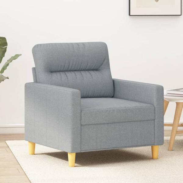 vidaXL 3-Sitzer-Sofa Braun 180 cm Stoff, Hellgrau, 78 cm x 80 cm