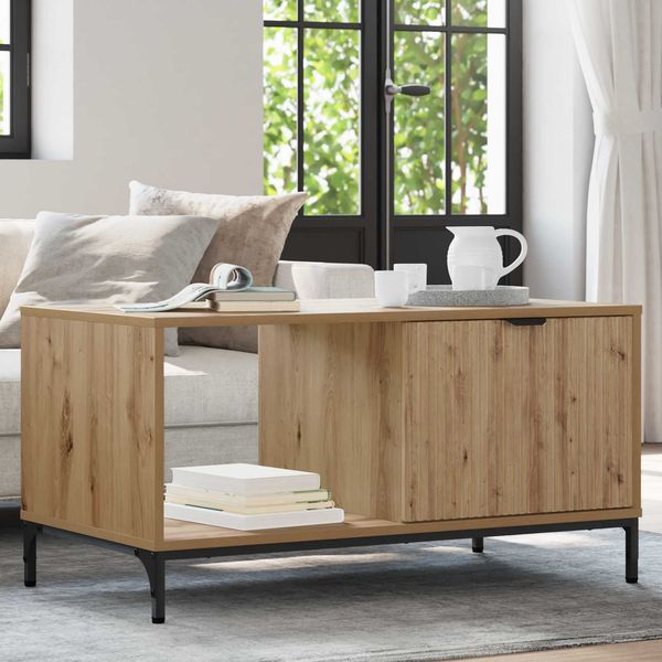 vidaXL Couchtisch Artisan-Eiche 90 x 49 x 46 cm Holzwerkstoff 883453