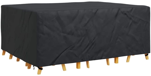 vidaXL Gartenmöbelabdeckung Schwarz 240 x 190 x 90 cm 600D 4105812