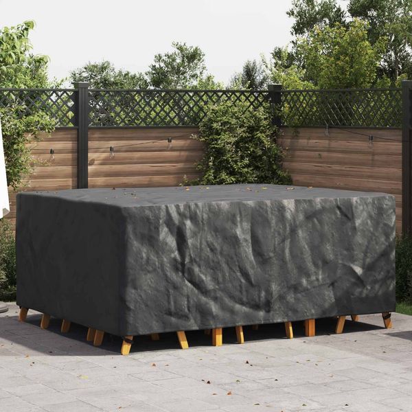 vidaXL Möbelbezug Uni Schwarz 240 x 190 x 90 cm 600D 4105812