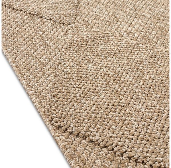 TeppichHome24 Outdoorteppich Teppich In- und Outdoor mit Jute-Optik in Beige/Braun, rechteckig Bild 4