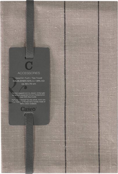 Cawö Home Geschirrtuch Cuisine Nature Streifen 532, (1-tlg)