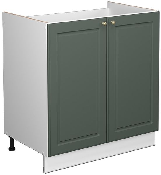 Spülenunterschrank Fame-Line Grün-Gold Landhaus 80 cm ohne Arbeitsplatte Vicco