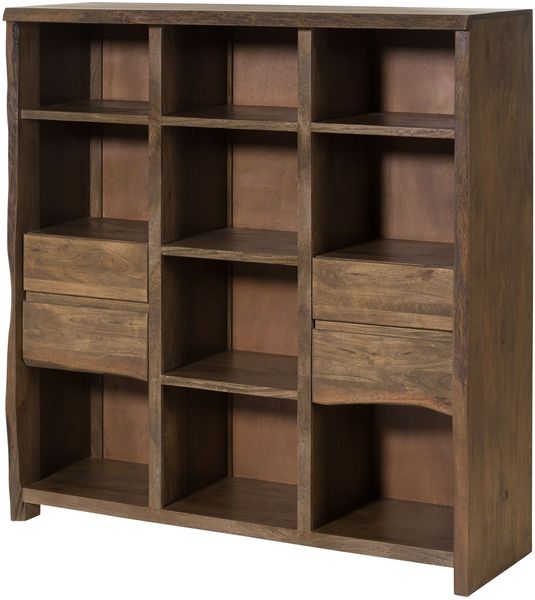 Bücherregal Mango 142x45x145 braun geölt PURE MANGO #208