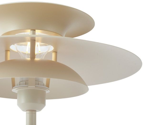 Qazqa Tischleuchte Pauly, ohne Leuchtmittel, Warmweiß, QAZQA Tisch­leuchte, e27, Beige, Stahl, Retro