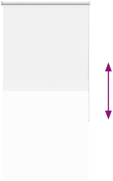 vidaXL Verdunkelungsrollo Weiß 85x175cm Stoffbreite 80,7 cm Polyester 4011931 Bild 8