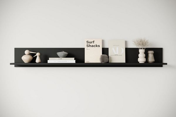 Home affaire Wandboard Wandregal Vera, 1-tlg, ideal für Deko & Bücher, 138x23x18 cm, hängend