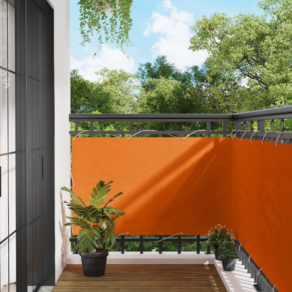vidaXL Balkonsichtschutz Orange 100 x 400 cm Oxford-Stoff 42030831