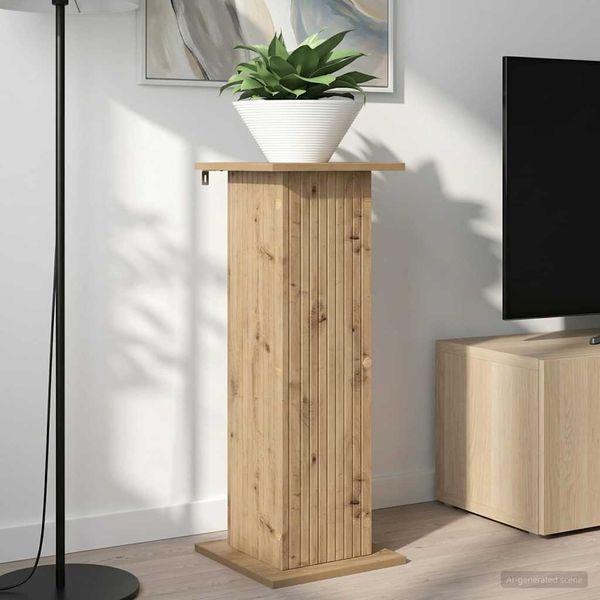 vidaXL Pflanzenständer 2 pcs Artisan-Eiche 30,5 x 30 x 80,5 cm 899779