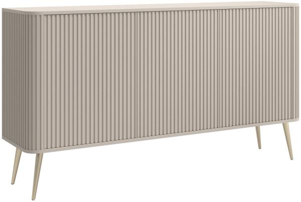 Selsey 'Ovarlo' Sideboard, greige mit Metallbeinen, ca. 84 x 163 x 38 cm