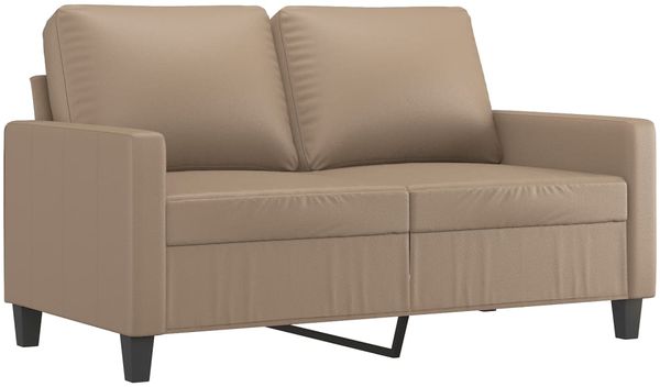 vidaXL 3-tlg. Sofagarnitur mit Kissen Cappuccino-Braun Kunstleder 3201402 Bild 4
