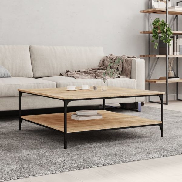 vidaXL Couchtisch Sonoma-Eiche 100x100x40 cm Holzwerkstoff 832844