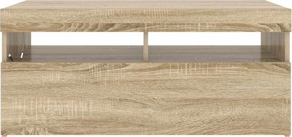 vidaXL TV-Schrank mit LED-Leuchten Sonoma-Eiche 90 x 35 x 40 cm, Mit Beleuchtung [804385] Bild 8