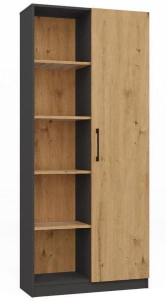 ibonto Bücherregal Modernes Halboffenes Bücherschrank mit 10 Regalen