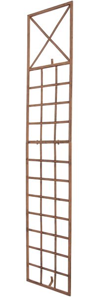 Rankgitter HILDE - 40 x 2 x 198 cm, Metall, Antik-Braun | Rankhilfe Kletterpflanzen Gartendekoration
