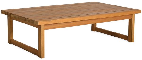 Spetebo Gartentisch Akazienholz Loungetisch geölt 106 x 66 x 30 cm (Packung, 1-St, Beistelltisch), für Außen und Innen