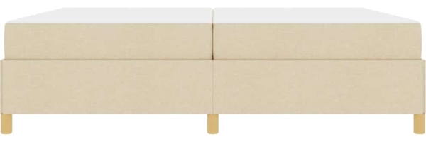vidaXL Bettrahmen mit Matratze Creme 200 x 200 cm Stoff 3398967 Bild 5