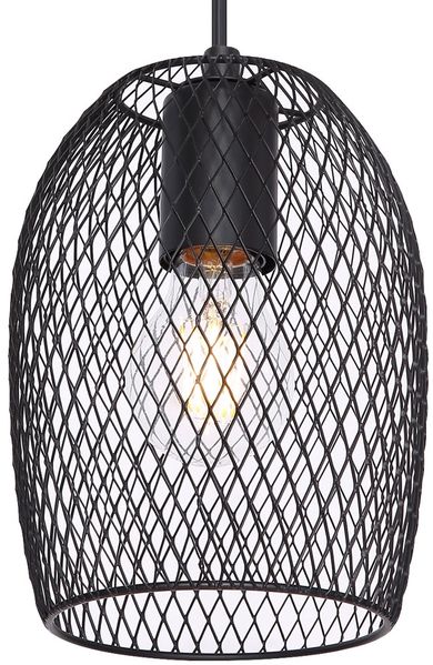 RGB LED Hängeleuchte, Geflecht Design, schwarz, L 100 cm, DOPS Bild 8