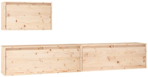 TV-Schränke 3 Stk. Massivholz Kiefer [3100274]