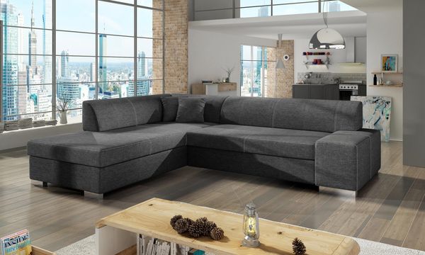 Wohnideebilder Porto Dunkelgrau Ecksofas & Eckcouches P07