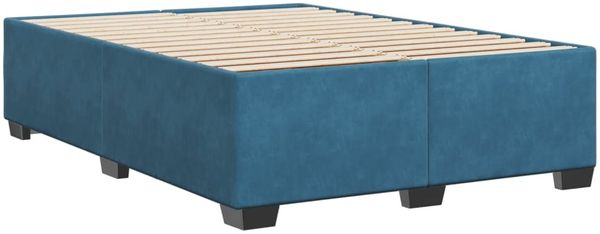 vidaXL Bettgestell Blau 140x200 cm Samt 3284641 Bild 6