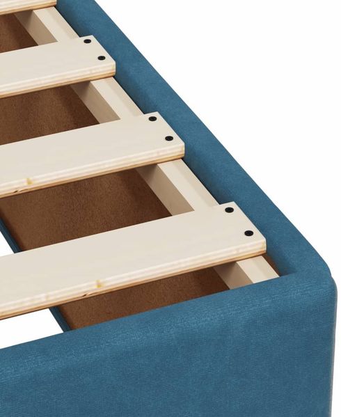 vidaXL Bettgestell Blau 140x200 cm Samt 3284641 Bild 7