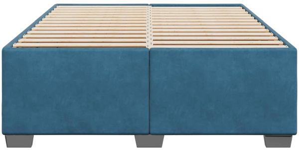 vidaXL Bettgestell Blau 140x200 cm Samt 3284641 Bild 4