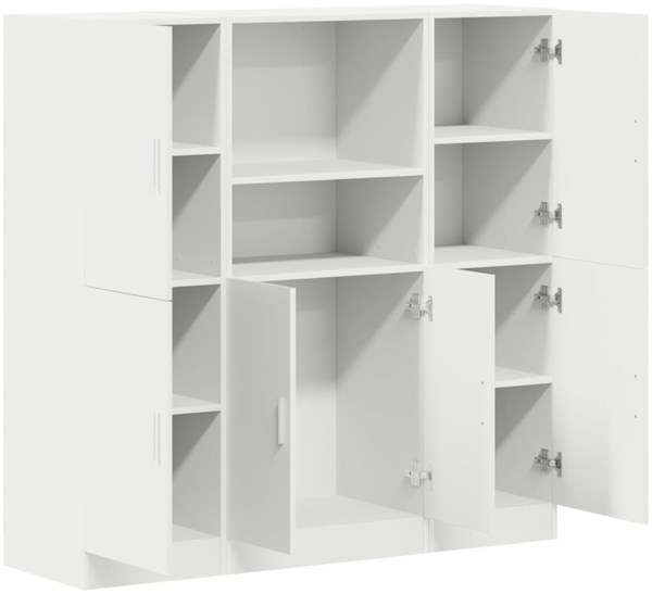 vidaXL 3-tlg. Küchenschrank-Set Weiß Holzwerkstoff 3324151 Bild 3