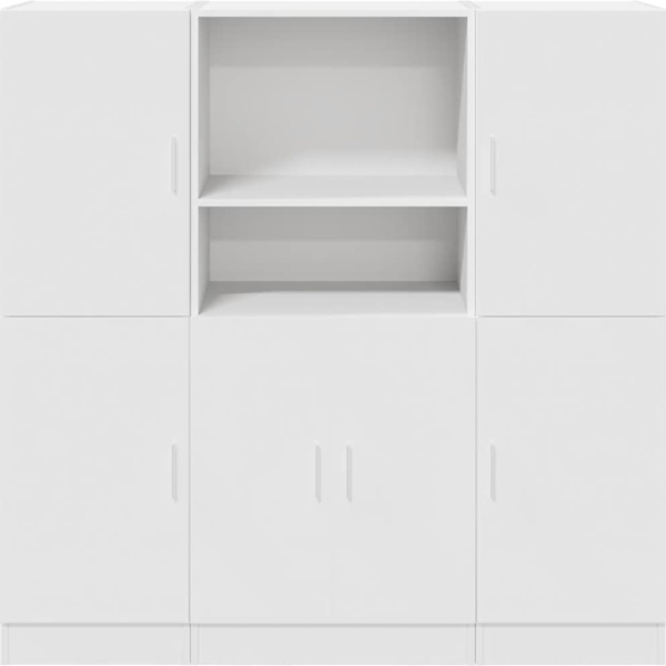 vidaXL 3-tlg. Küchenschrank-Set Weiß Holzwerkstoff 3324151 Bild 4