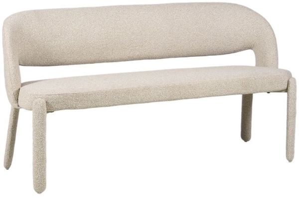 Bronx71 Esszimmerbank June Bouclé taupe 160 cm