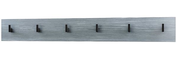 Vladon Garderobenpaneel Linea V1 (Wandgarderobe, mit 6 Kleiderhaken), Avola-Anthrazit (110,5 x 14,5 x 3,5 cm)
